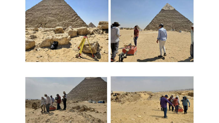 arqueólogos encuentran un gran portal a un lugar oculto en la gran pirámide de guiza