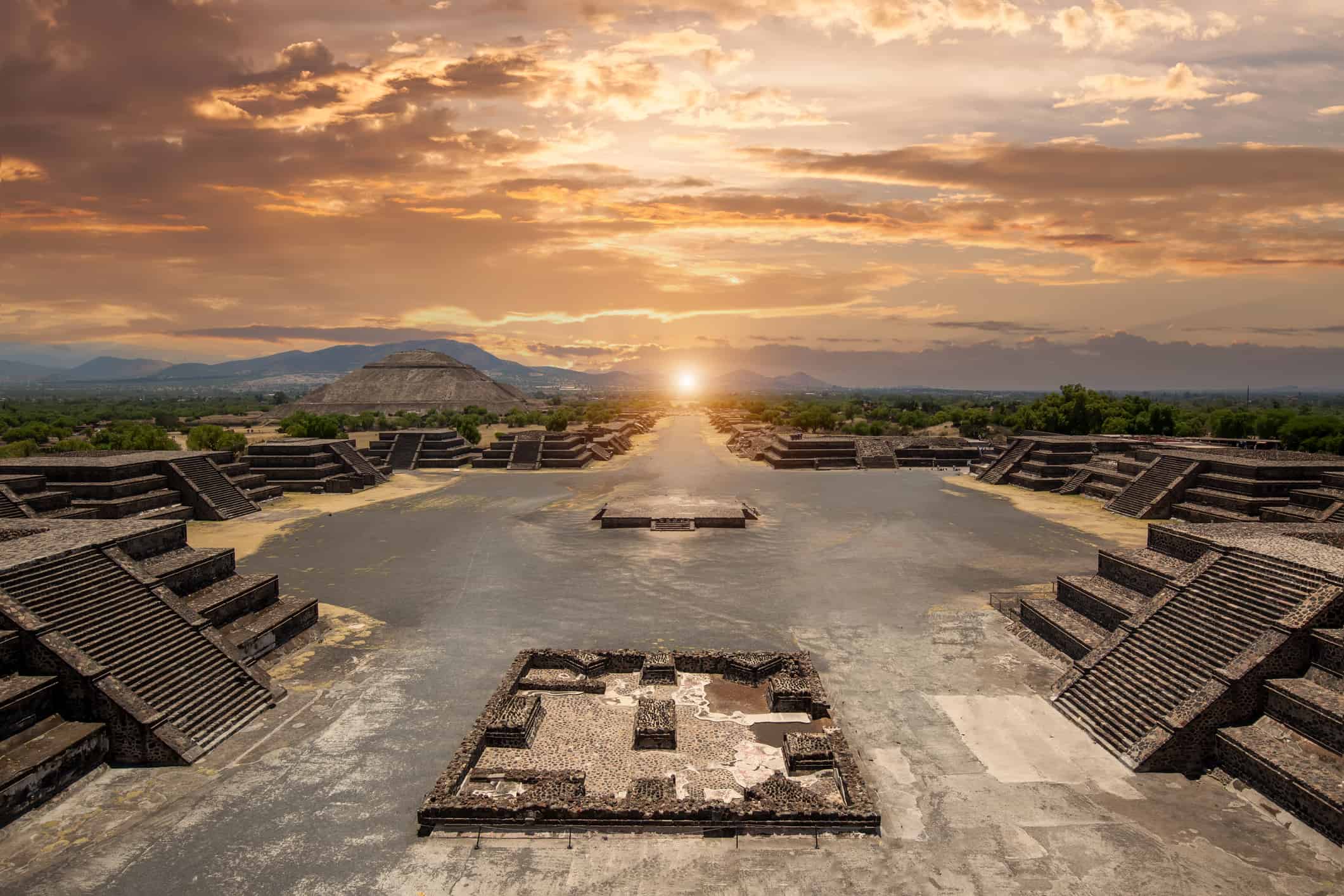 <p>Built around 200 to 450 C.E., the Pyramid of the Moon is located in the ancient city of Teotihuacan. Teotihuacan has many pyramids in its city and sometimes pyramids were built on top of each other. It is believed that the Toltecs or the Teotihuacanos built the pyramid, but the Aztecs discovered it long after it was abandoned and in ruins. The Pyramid of the Moon was built for the goddesses the Toltecs or the Teotihuacanos believed in. It is the second-largest pyramid in Latin America.</p>