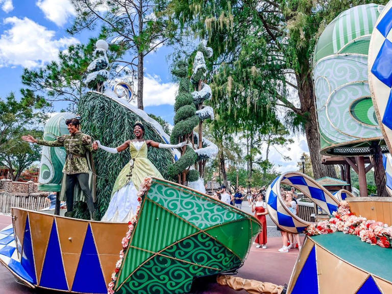 Prince Naveen and Tiana at Festival of Fantasy Parade