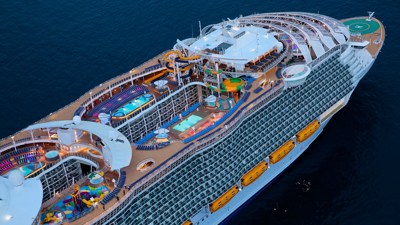 In terms of total length, only Icon of the Seas is longer than Harmony of the Seas at 1,188.1 feet. Completing her maiden voyage in 2016, Harmony of the Seas boasts seven different neighborhoods and an array of amenities, including water slides, surf simulators, a theater and much more.