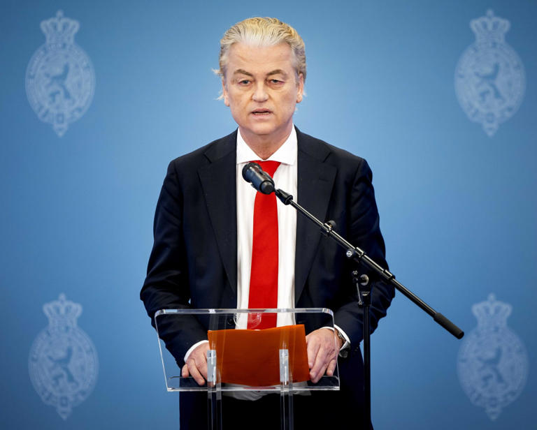 Anti-Islam populist has finally won power, even though he won’t be Prime Minister himself (Picture: Koen van Weel/EPA)