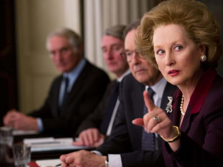 <ul> <li><strong>Delivered by:</strong> Meryl Streep playing Margaret Thatcher</li> <li><strong>Speech:</strong> "I am very pleased with my promotion to Prime Minister"</li> </ul> <p>Meryl Streep won a Best Actress Oscar for her towering performance as Margaret Thatcher, the longest-serving U.K. Prime Minister of the 20th century and first woman to hold the office. The film received mixed reviews, but Streep's performance was praised, especially in scenes where she gives powerful speeches, such as the one she gave to the Conservative Party Conference when starting her term as PM in 1979.</p>