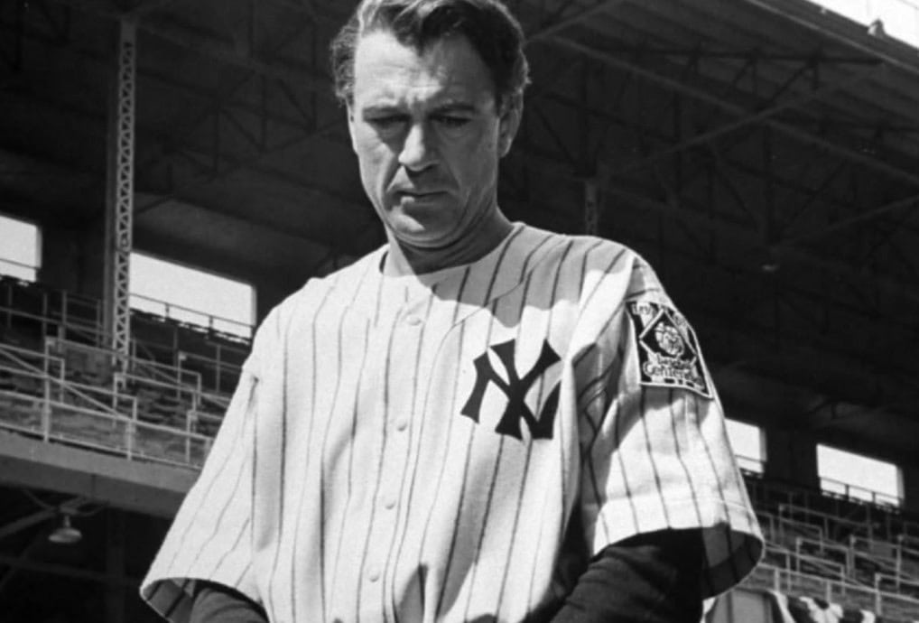<ul> <li><strong>Delivered by:</strong> Gary Cooper playing Lou Gehrig</li> <li><strong>Speech:</strong> "Luckiest man on the face of the Earth"</li> </ul> <p>Famous New York Yankee, Lou Gehrig, faced with an untimely retirement following a devastating diagnosis of ALS, delivered one of the most iconic speeches in sports history at Yankee Stadium on July 4, 1939. Despite his condition, Gehrig proclaimed himself "the luckiest man on the face of the Earth" during this emotional moment. His heartfelt words were immortalized in the film "Pride of the Yankees," portrayed by Gary Cooper, a year after Gehrig's death in 1941 at the age of 37.</p>