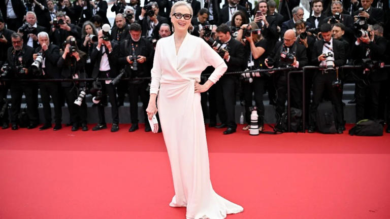Meryl Streep on the red carpet at the Cannes Film Festival