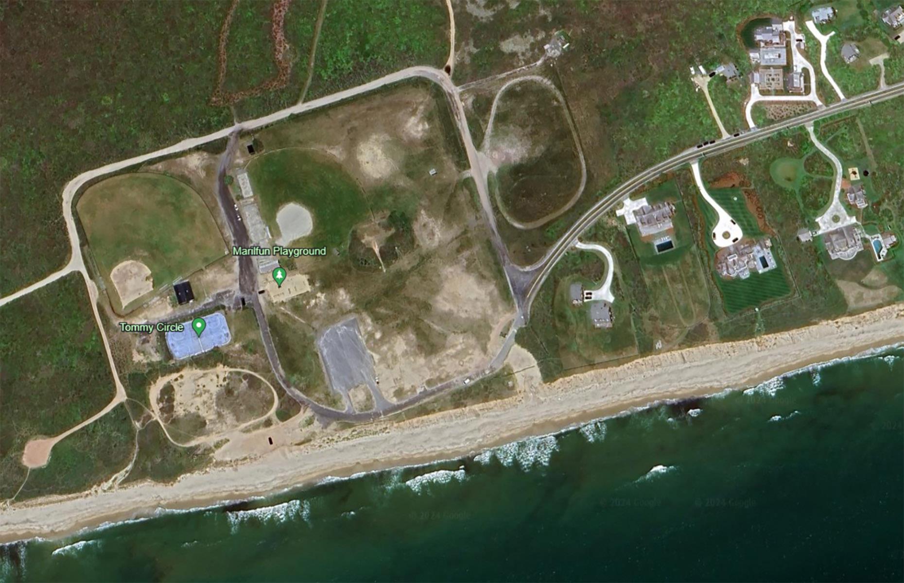 <p>Today, the former naval site consists of a playground and two baseball pitches. The only signs of its former identity are a disused guard box and a grassy mound with a rusty door, which leads down into the abandoned bunker.</p>  <p>Just yards along the beach lie the large, expensive holiday homes that Nantucket is known for, complete with sprawling gardens and sparkling swimming pools – a far cry from the sparsely furnished shelter that lies beneath the ground.</p>