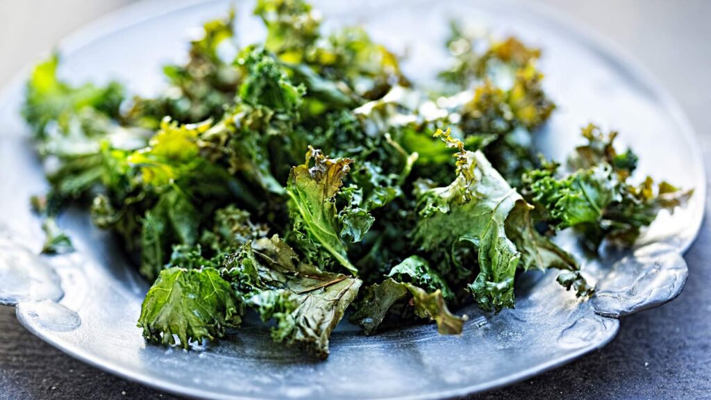 <p><a href="https://champagne-tastes.com/baked-kale-chips/" rel="external noopener noreferrer" title=" External link. Opens in a new tab.">Kale chips</a> are a tasty way to get a lot of wonderful nutrients into your diet. These baked chips are so easy to make you just bake them in the oven, season to your tastes, and enjoy. They are a delicious alternative to fried potato chips that the whole family will enjoy. </p>