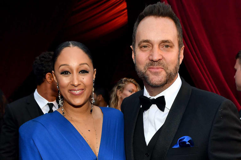 Paras Griffin/Getty Tamera Mowry (Left) and Adam Housley