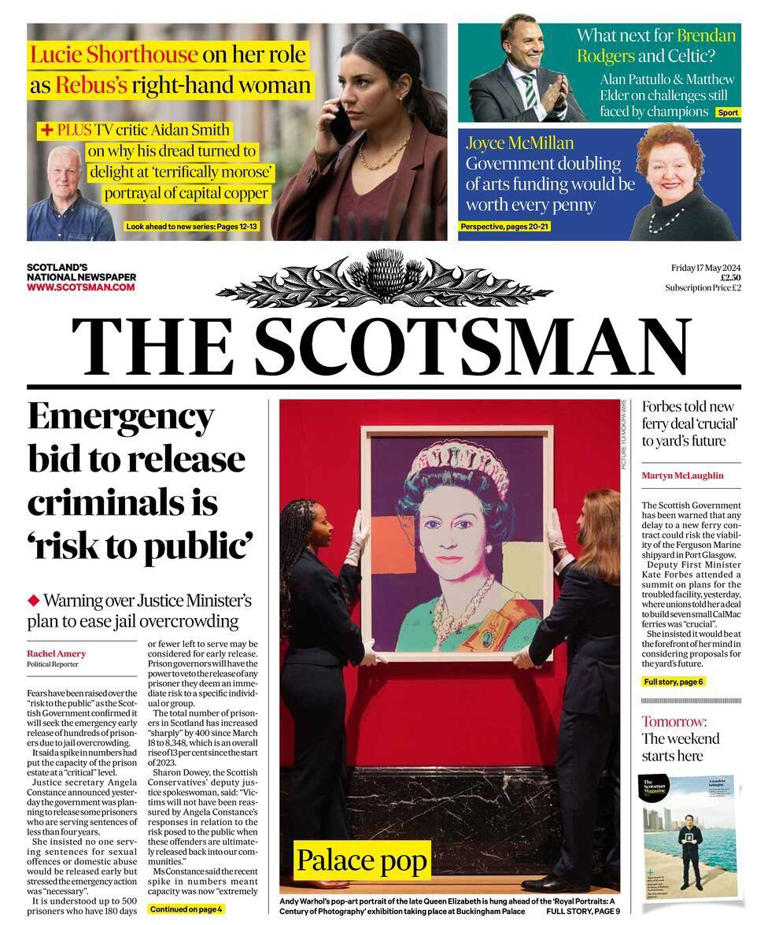 Scotland's papers: Early prisoner release row and nuclear 'secret'