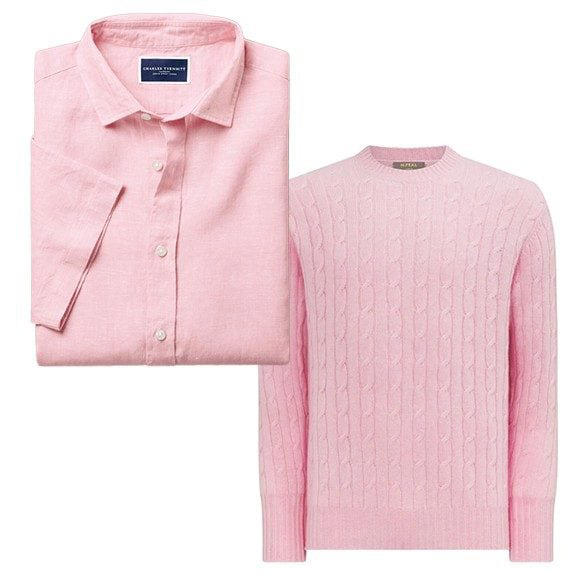 how the king made wearing pink acceptable for men again