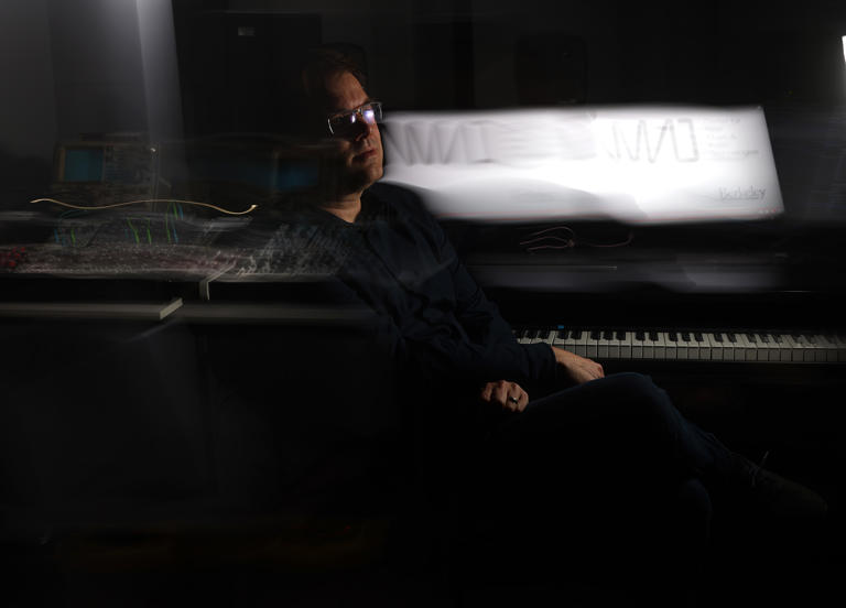 Center for New Music and Audio Technologies technical director Jeremey Wagner in a studio on Sunday, March 24, 2024, in Berkeley, California.