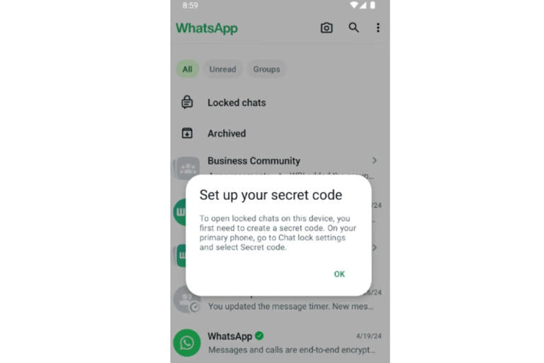 WhatsApp lock chat