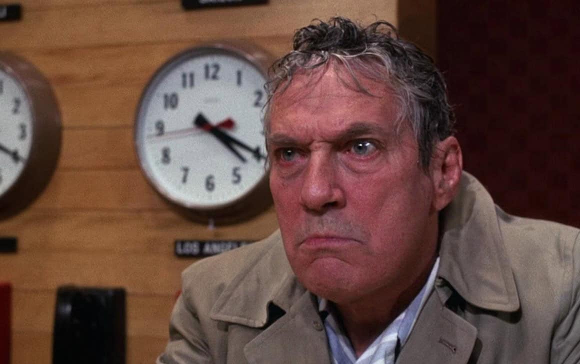 <ul> <li><strong>Speech topic:</strong> A call to action</li> <li><strong>Delivered by:</strong> Howard Beale, played by Peter Finch</li> </ul> <p>Trying to wake viewers from their proverbial slumber, news anchor Howard Beale famously rants on air, "I want you to get up right now and go to the window, open it, and stick your head out, and yell: 'I'm as mad as hell, and I'm not going to take this anymore!'"</p>