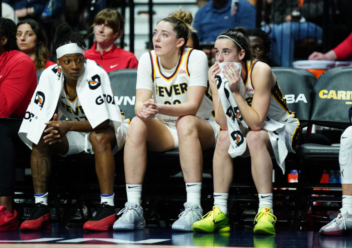 caitlin clark's teammate under fire from fever fans after actions in storm loss