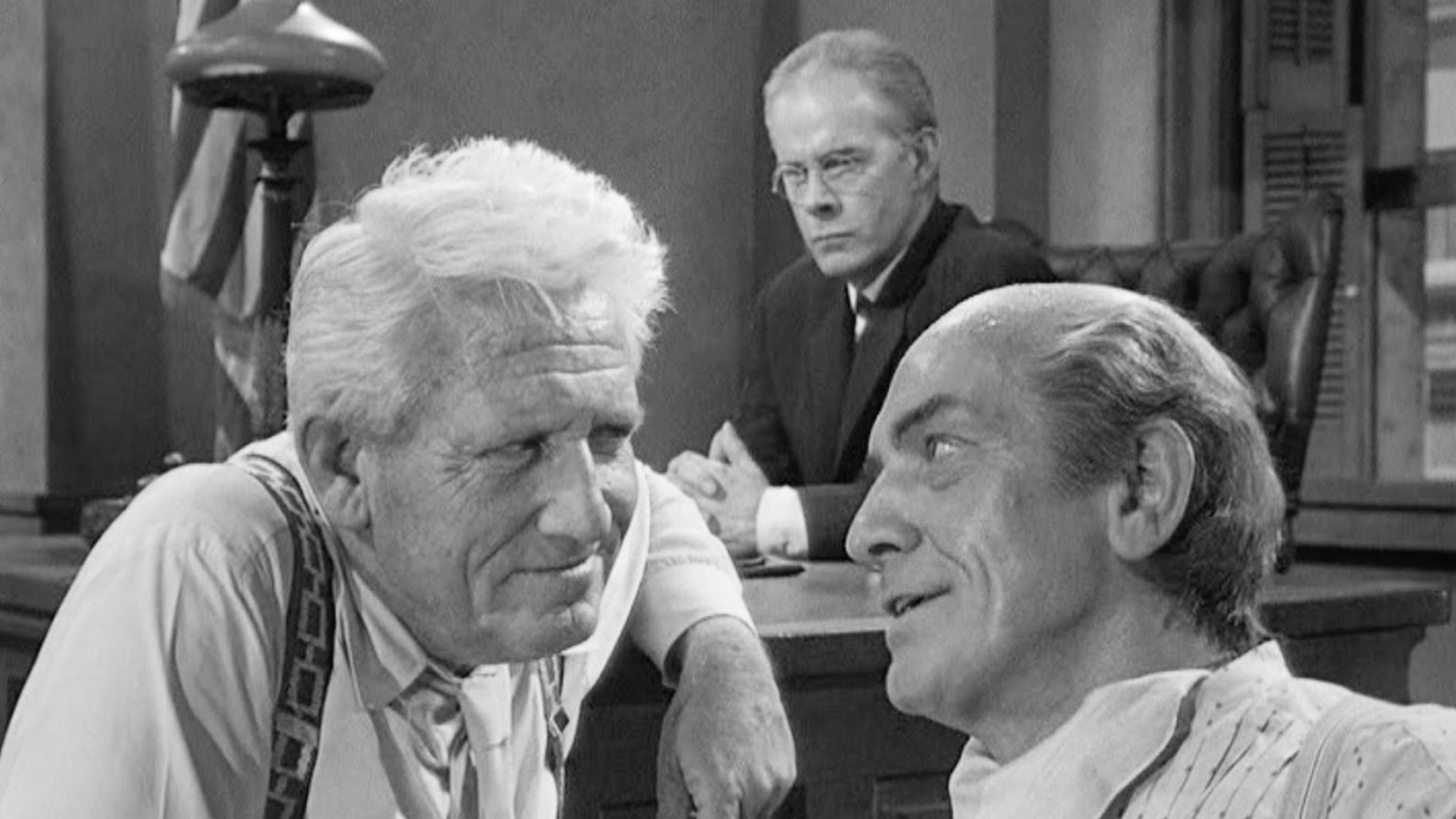 <ul> <li><strong>Speech topic:</strong> Critiquing a "wicked" law</li> <li><strong>Delivered by:</strong> Col. Drummond, played by Spencer Tracy</li> </ul> <p>Lawyer Henry Drummond defends the right to teach evolution in this legal drama, in this fictionalized account based on the real-life Scopes "Monkey" Trial in Tennessee in 1925. He argues that a "wicked law, like cholera, destroys everyone it touches." At the heart of his speech is the idea that one corrupt law can lead to others and ultimately take society past the point of no return.</p>