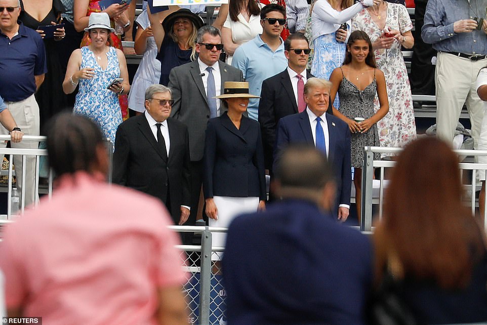 Trump and Melania cheer on son Barron at his high school graduation