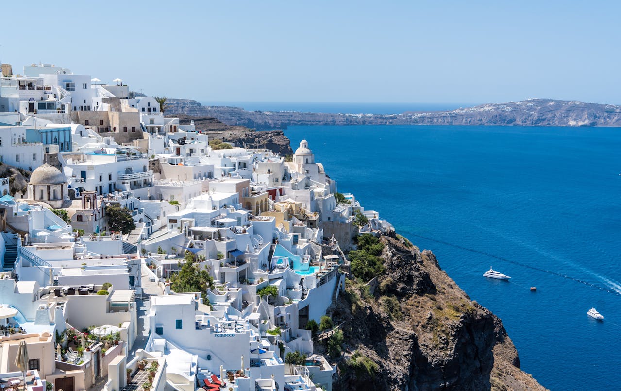 <p>The capital of Greece is not only the most visited place in the country but also one of the most visited places in the world.</p>  <p>Santorini is the most popular Greek island.</p>