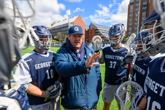 no. 1 notre dame knocks georgetown out of ncaa men’s lacrosse tourney