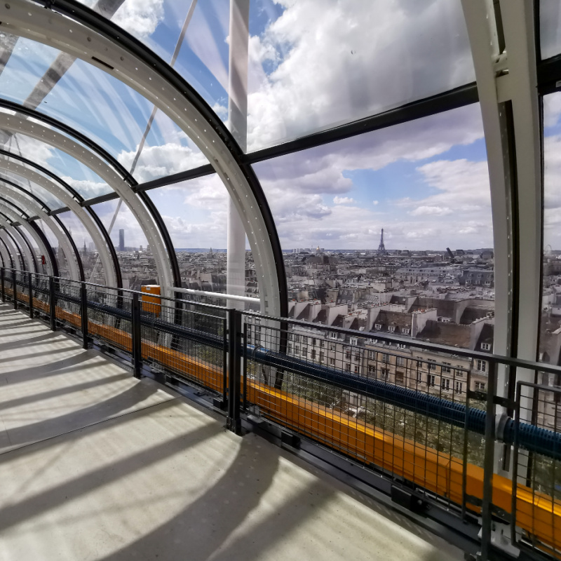 View from Centre Pompidou in Paris