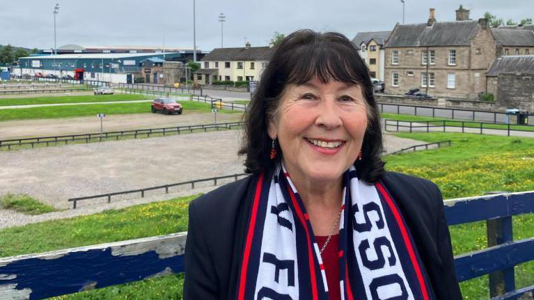 Margaret Paterson at Ross County's home stadium