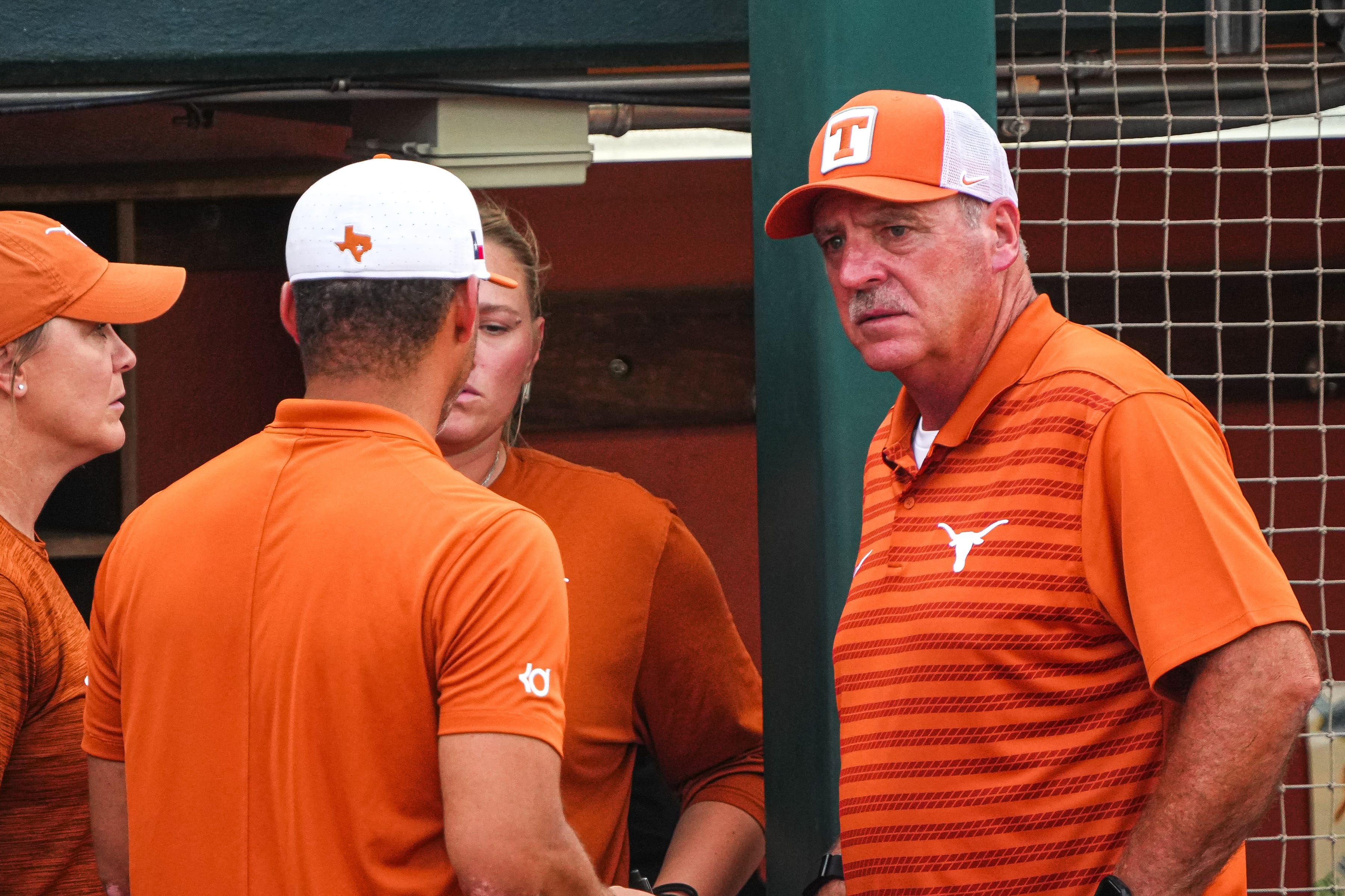 Texas softball coach Mike White World Series should rotate from