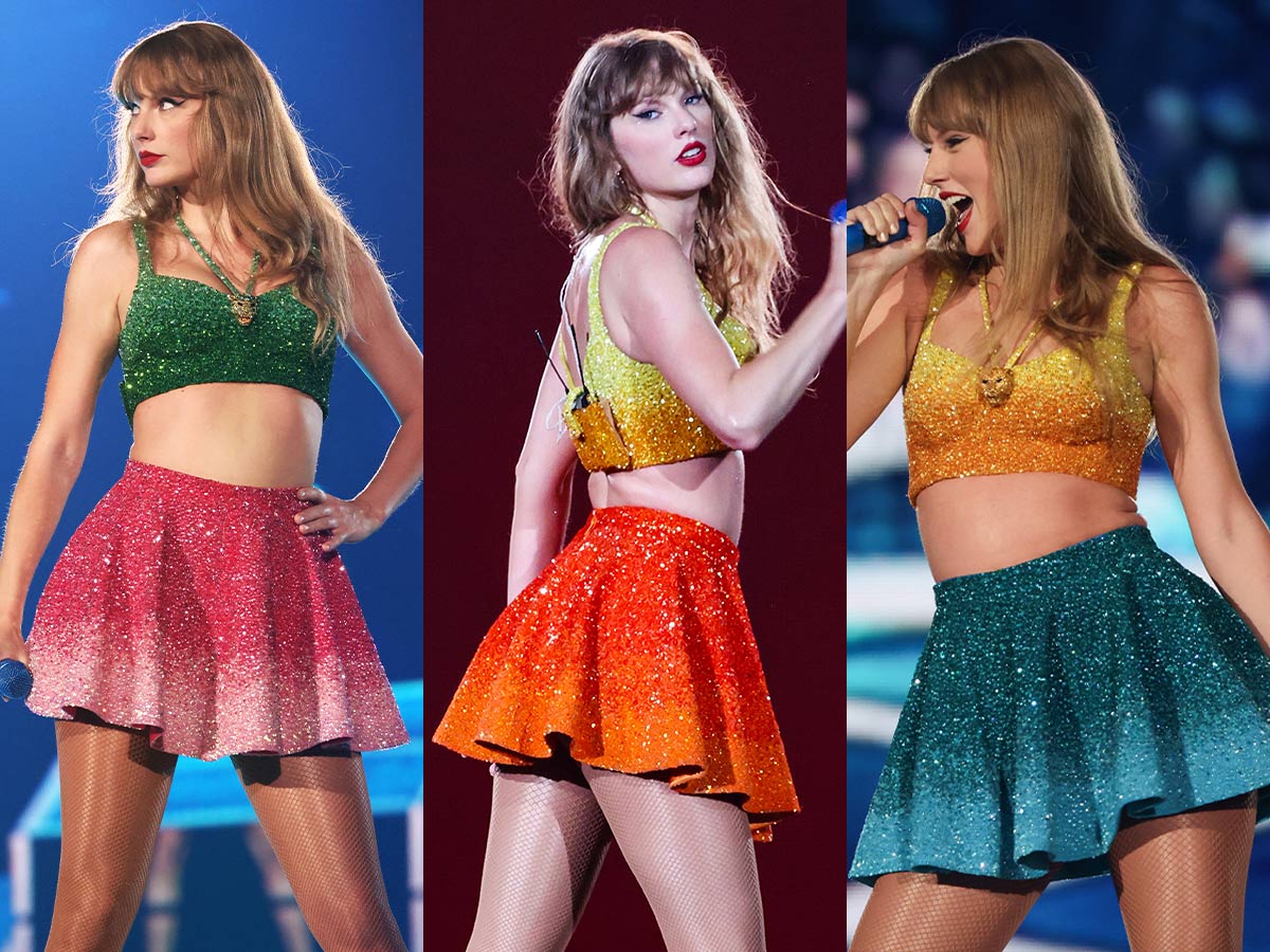 <p>The multiple new two-toned sets Taylor debuted on the European leg of Eras are crowd favorites. Not only are they a completely new silhouette from her previous outfits, but she's experimenting with color, too. </p> <p>Swifties love these sets, especially the circle skirt, because it harkens back to her original 1989 tour. However, the boots she chose are also two-toned, and not everyone loves the mismatched aesthetic from head to toe.</p>