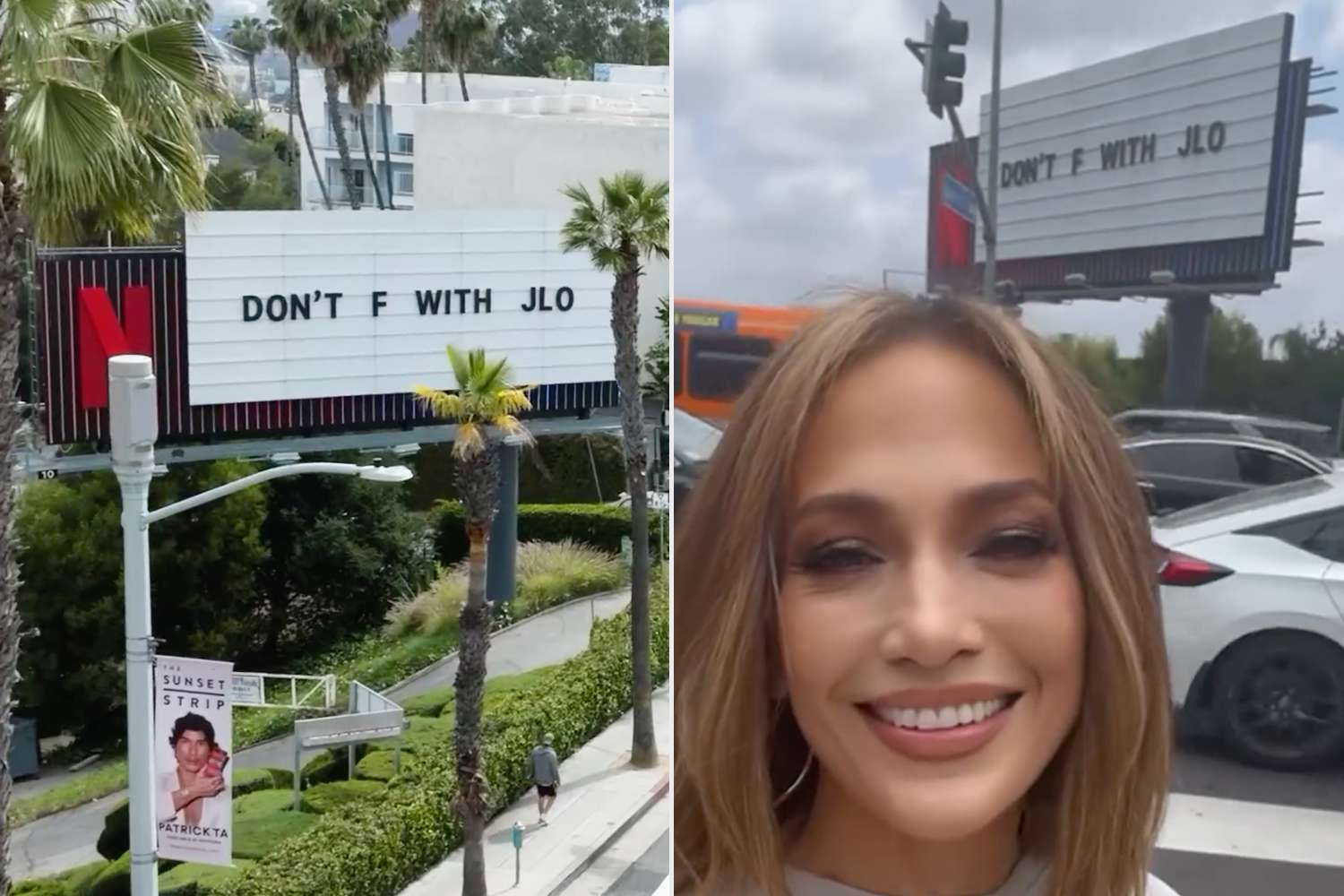 Jennifer Lopez Visits Netflix's 'Don't F With JLo' Billboard: 'Just A ...