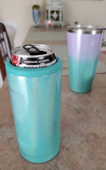 Reviewer image of a sparkly blue version of the insulator