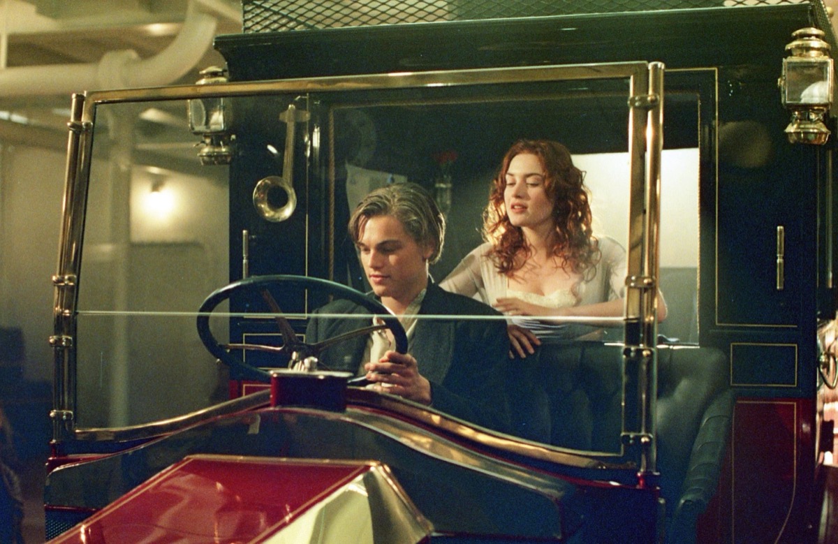 <p>Jack and Rose have a steamy sex scene in the back of a car that's been stowed away inside the <em>Titanic</em>. That car, a <a rel="noopener noreferrer external nofollow" href="https://www.volocars.com/the-attraction/vehicles/17125/1912-renault-type-cb-coupe">1912 Renault Type CB Coupe de Ville</a>, was actually on the ship and was the only automobile known to have been aboard, according to the cargo manifest. The car has not been recovered from the wreck and it's unclear what sort of condition it would be in if it was.</p>