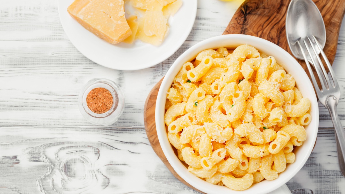<p>Macaroni and cheese is a classic comfort food that's easy to prepare and always satisfying. Stock up on boxed mac and cheese for a quick, convenient meal option that the whole family will love.</p>