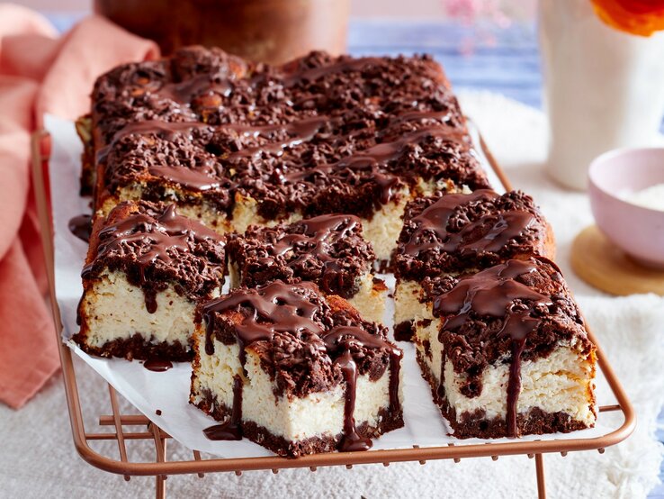 Quarkkuchen mit Kokos &amp; Schoko – schnell, exotisch &amp; super lecker