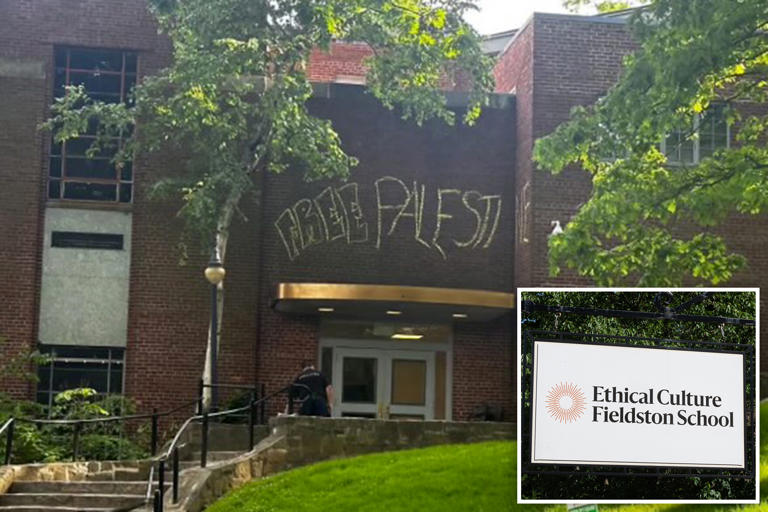 Student vandal who wrote anti-Israel graffiti on woke NYC school to be disciplined — as families, alums demand mandatory Jewish history lessons