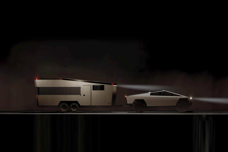 This company made a Cybertruck-inspired travel trailer that could run off-grid forever