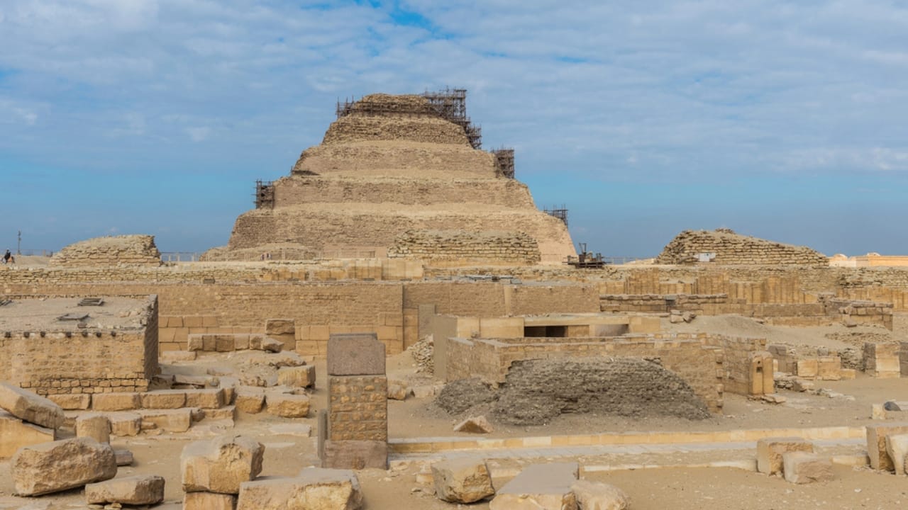 <p><strong>Age</strong>: Approximately 4,700 years old (2630–2611 BC)<br><strong>Location</strong>: Saqqara, Egypt </p> <p>Rising from the sands of the Saqqara necropolis, the Pyramid of Djoser is a testament to the power and ambition of ancient Egypt’s earliest rulers. Built during the reign of Pharaoh Djoser in the 27th century BC, this incredible structure is considered the world’s oldest intact large-scale stone monument.</p> <p>The Pyramid of Djoser is notable not only for its age but also for its unique stepped design, which would later influence the construction of the more famous pyramids at Giza. The pyramid was part of a larger funerary complex that included a series of courtyards, temples, and other structures, all designed to ensure the pharaoh’s safe passage into the afterlife.</p>