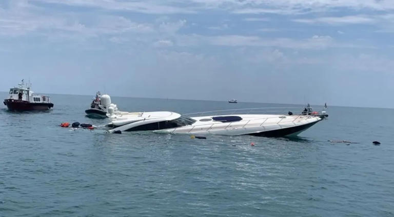 2 rescued after $1 million, 80-foot luxury sport yacht sinks off Florida coast