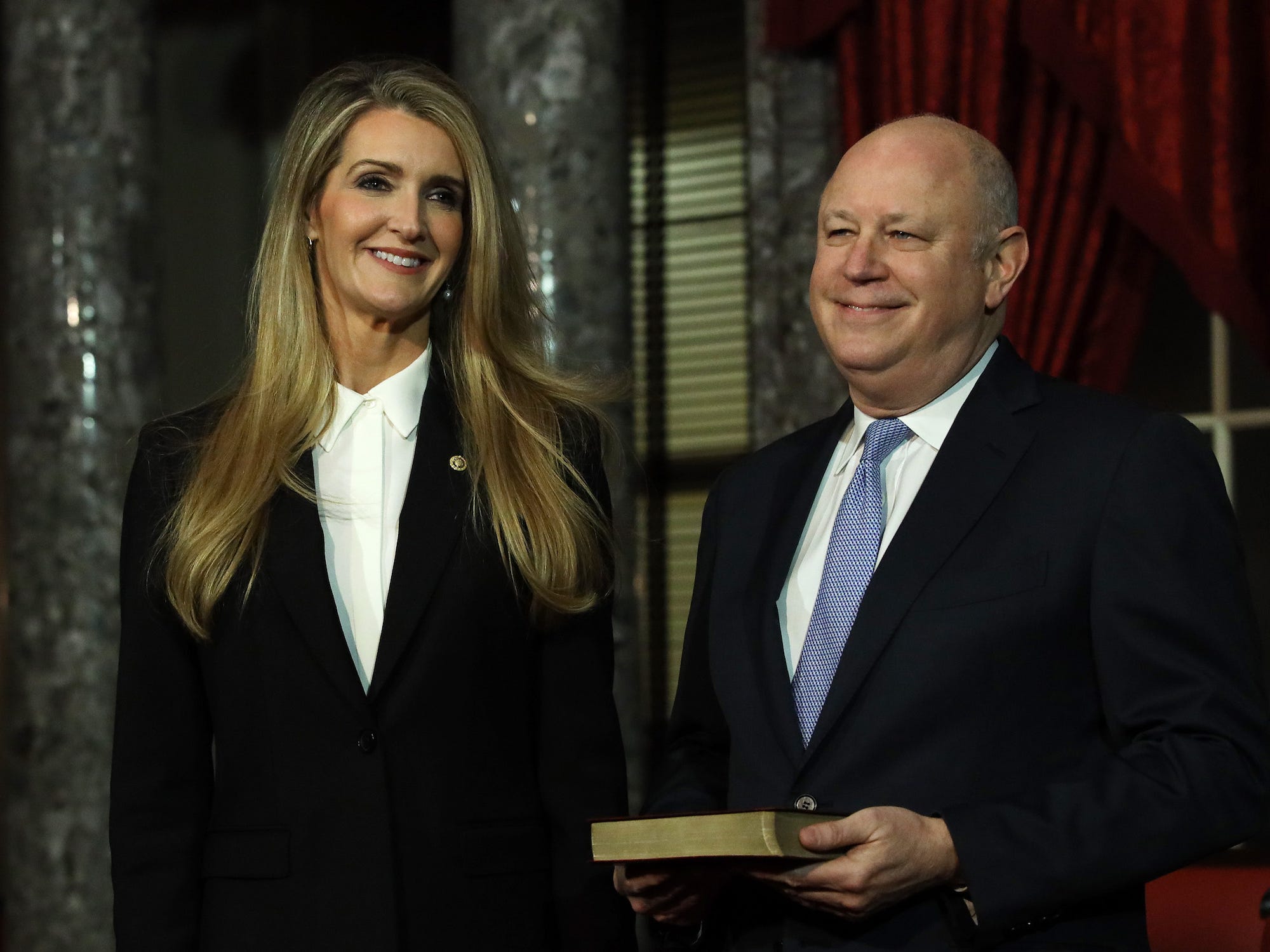 <p>Former Sen. Kelly Loeffler and her husband, Jeff Sprecher, have each contributed <span>$824,600 to the Trump 47 Committee.</span></p><p>Loeffler was appointed to the Senate at the end of 2019 by Georgia Gov. Brian Kemp after the death of Sen. Johnny Isakson. </p><p>She later lost in a runoff election in January 2021 to Democrat Raphael Warnock, who went on to win a full term in 2022.</p><p>Sprecher, meanwhile, is the CEO of Intercontinental Exchange and previously served as the chairman of the New York Stock Exchange.</p>