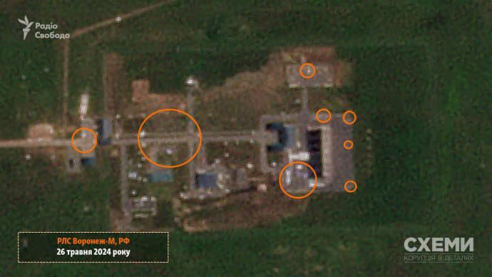 Satellite images emerge showing consequences of Ukrainian Defence Intelligence's strikes on Russian radar 1,800 km from border