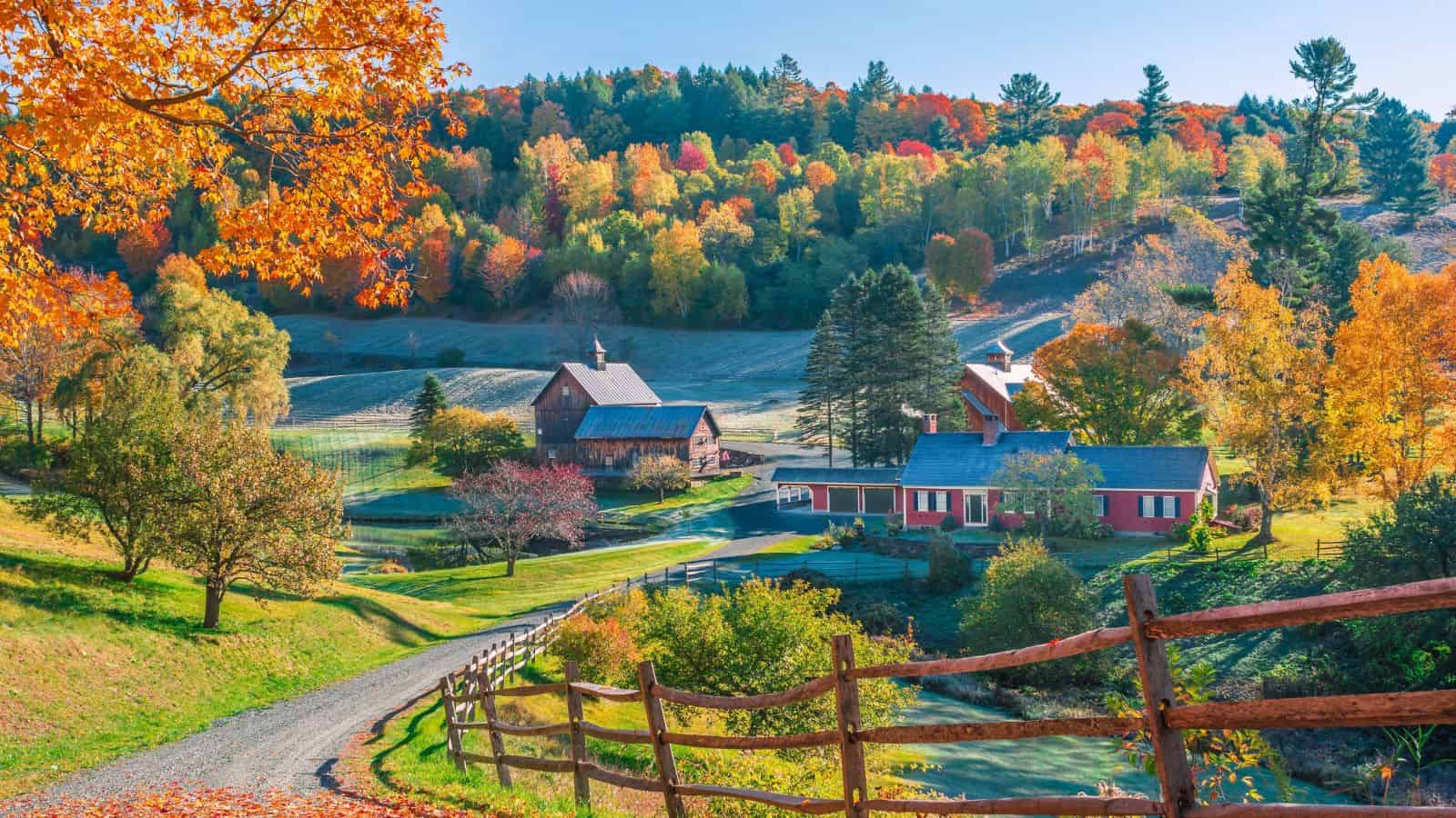 <p>Named one of the “most beautiful small towns in America” by <a href="https://www.cntraveler.com/gallery/the-most-beautiful-towns-in-america" rel="nofollow external noopener noreferrer">Condé Nast Traveler</a>, Woodstock is a favorite New England destination in nearly all seasons. It’s easy to see why—surrounded by the Green Mountains, the town is absolutely picturesque.</p><p>Swim in the Ottaquechee River or hike Mount Tom, then stop at Woodstock Scoops for ice cream, summer’s favorite treat, when you’re done. For a quintessentially Vermont souvenir, go to F.H. Gillingham & Sons to pick up a bottle of local maple syrup.</p>
