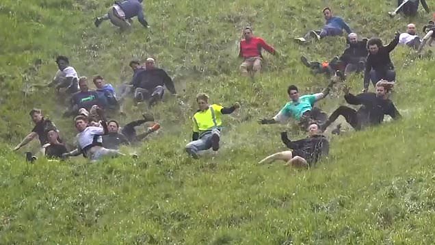 Cooper's Hill Cheese Rolling race descends into chaos