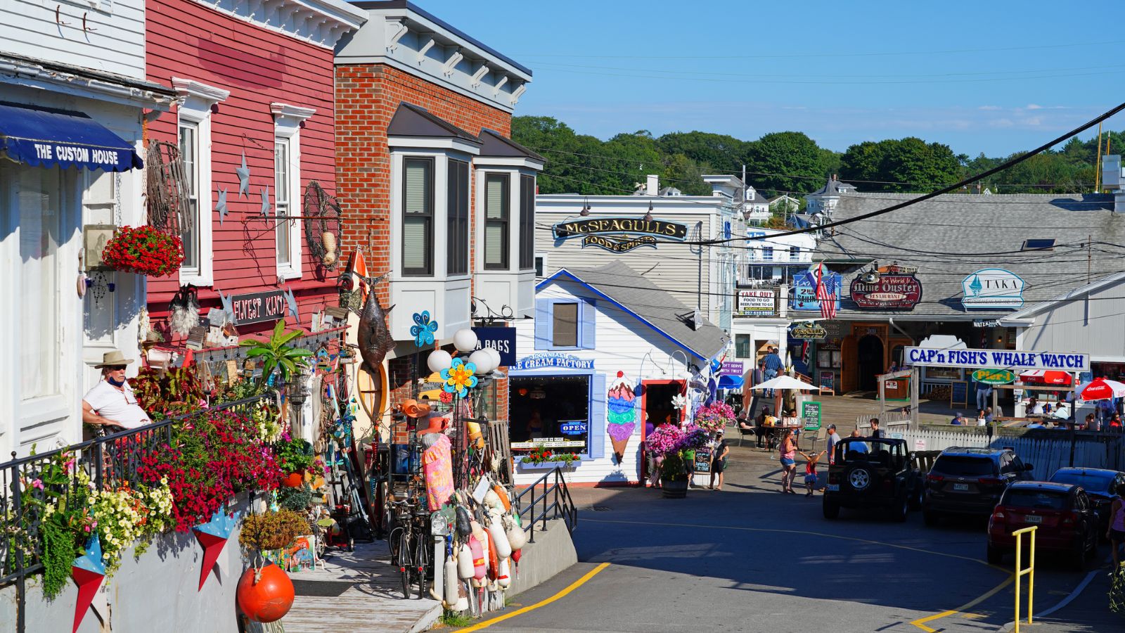 <p>Hidden in an inlet between Maine’s many peninsulas, Boothbay Harbor is a classic seaside town. An hour north of Portland, the hillside town is all about boats—don’t leave without going on at least one tour.</p><p>One of the town’s most worthwhile attractions is Boothbay Lobster Wharf. You can dine on super fresh seafood as lobster fisherman unload their daily catch at the working lobster dock.</p>