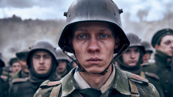 <p>The third film adaptation of the eponymous 1929 novel by Erich Maria Remarque, Netflix’s <a href="https://www.digitaltrends.com/movies/all-quiet-on-the-western-front-netflix-movie-review/">All Quiet on the Western Front</a> is a contemporary triumph for the war genre. Set during World War I, it follows the spine-chilling journey of an initially young and idealistic German soldier, 17-year-old Paul Bäumer (Felix Kammerer), who is eager to enlist in the army alongside his friends after hearing a patriotic speech. Wearing uniforms they don’t know are from dead soldiers, they go straight to the frontlines and experience inconceivable horrors, with only Paul surviving for a few more unforgiving and violent years.</p><p>With a memorable score, detailed costumes and makeup, and incredible set pieces and cinematography, All Quiet on the Western Front is a must-see modern war movie. The 2022 film primarily focuses on how Paul’s terrible and often gruesome experiences transform the protagonist from a victim of propaganda to just another disillusioned soldier with imminent death on his mind. Although its deviations from the source material have been divisive, most can agree that director Edward Berger’s adaptation is an impressive adaptation that can stand its own.</p><p>All Quiet on the Western Front is streaming on Netflix.</p>