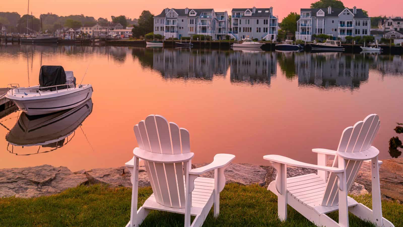 <p>You probably remember Mystic, Connecticut from Julia Roberts’ 1988 flick, <em>Mystic Pizza</em>. Over 35 years later, the blissful spirit of the village is still alive and well—though it may attract a few more tourists now than it did before.</p><p>Book yourself into a seaside resort and take your time exploring the town’s maritime history at the Mystic Seaport Museum. After, head to Kenzie’s Fudge and Chocolate Shop for old-fashioned treats.</p>