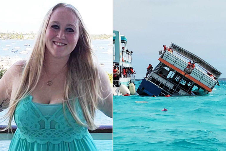 Kelly Schissel Kelly Schissel (left) and the boat she was on that sank in 2023
