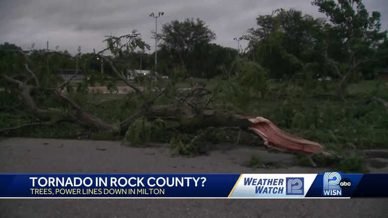 EF0 tornado confirmed in Rock County, Wisconsin after Sunday storms
