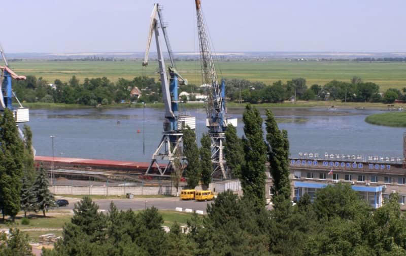 port in russian rostov, where stolen ukrainian grain is loaded, catches fire