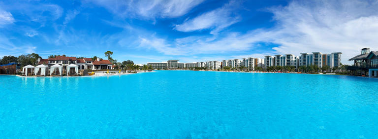 The heart of Evermore Orlando Resort is Evermore Bay, 20-acres of tropical, sandy beach paradise.