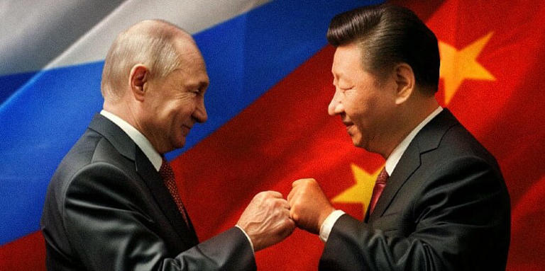 Schmieden eine gefährliche Allianz: Wladimir Putin und Xi Jinping. Collage: The Pioneer