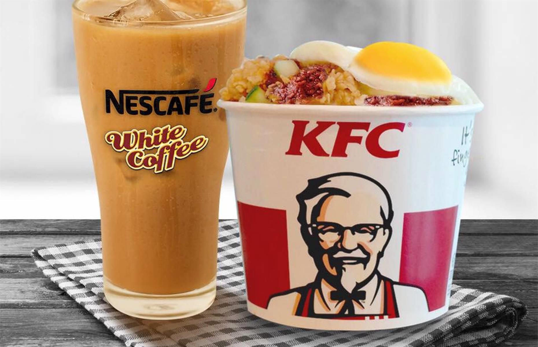 <p>If you happen to be at a KFC in Malaysia at breakfast time, you’ll be faced with a menu that offers dishes you can’t get anywhere else. The Sambal Rice Bowl – rice topped with sambal sauce, Zinger Fillet chunks, cucumber and a sunny-side up egg – was launched in 2017. Sadly it's no longer available, though Zinger Porridge and Nasi Lemak make pretty decent replacements.</p>