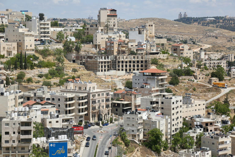 The new city of Bethlehem seen from the elevated old city. Photo: Ian Lloyd Neubauer