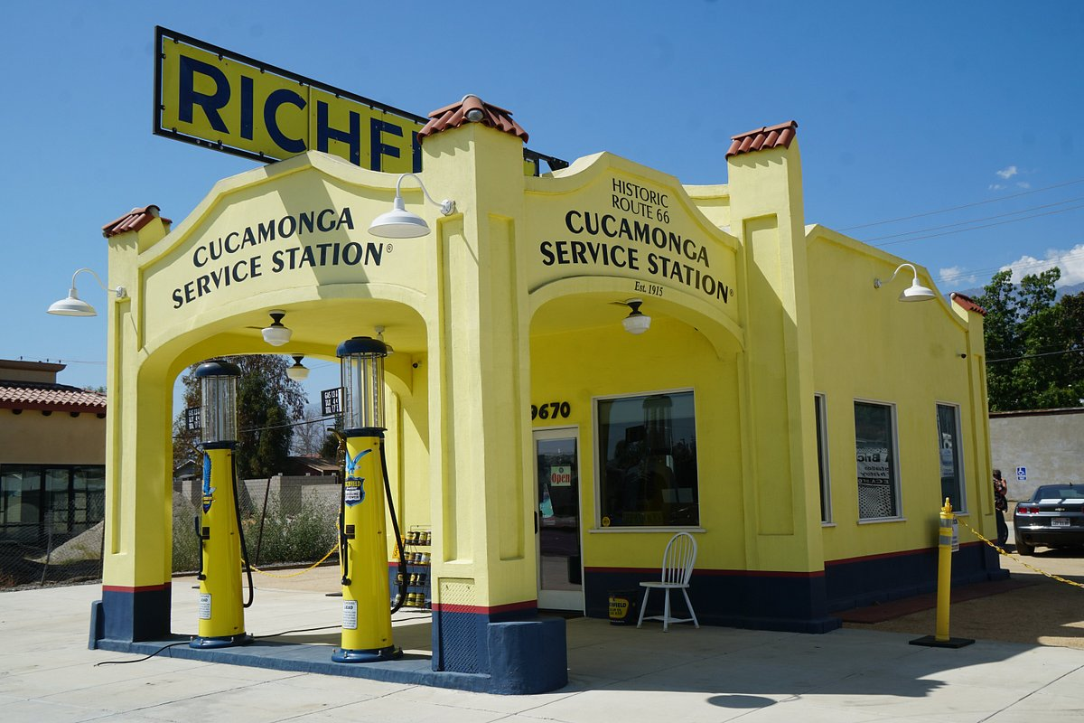 <p><b>Rancho Cucamonga, CA</b></p><p>Built in 1915, Cucamonga Service Station has been restored to its 1930s appearance. It offered both gas and auto service, and sold Richfield gasoline. It ceased operations back in the '70s, and it's now been restored with a museum of Route 66 history full of memorabilia and artifacts.</p><div class="rich-text"><p>This article was originally published on <a href="https://blog.cheapism.com/historic-route-66-gas-stations-worth-pit-stop/">Cheapism</a></p></div>