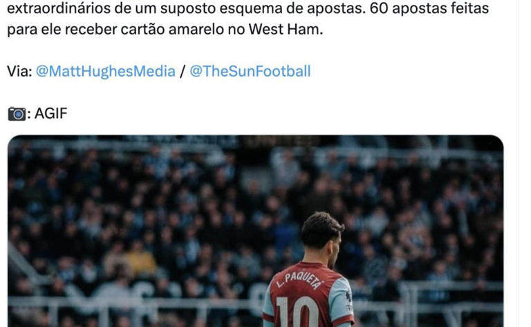 Banido do futebol para sempre: Paquetá ex-Flamengo será punido de forma severa se for culpado